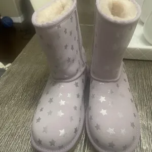 Starry Silver and Lavender Boots