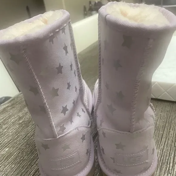 Starry Silver and Lavender Boots