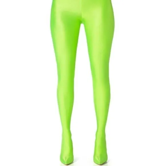 Stasia Neon: Shiny Biker Pant STILETTO Boot SIZE 8 7.5 11