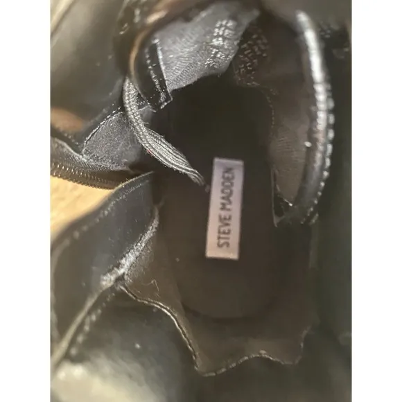 Steve Madden Headlines Mens 7 Black Synthetic Studded Jeweled Sneakers Shoes Boo