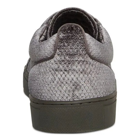 STEVE MADDEN Mens Gray Snake Back Tab Yali Round Toe Sneakers Shoes 11 M