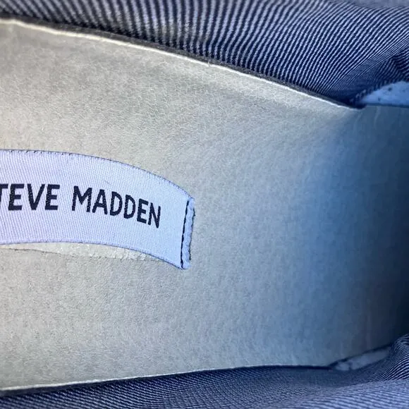 Steve Madden Men’s Shoes Limited Edition Original Style Blue Leather Sz 7