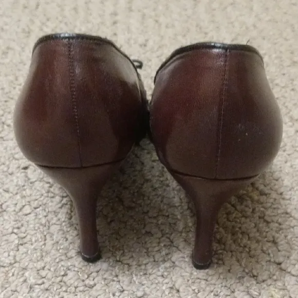 Stuart Weitzman Brown Leather Women's Heels