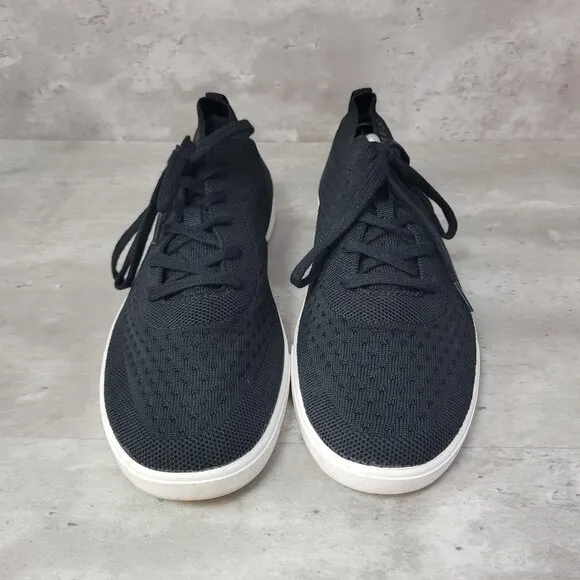 Suavs Zilker Mens Size 14 Knit Low Top Lace Sneakers Shoes Black