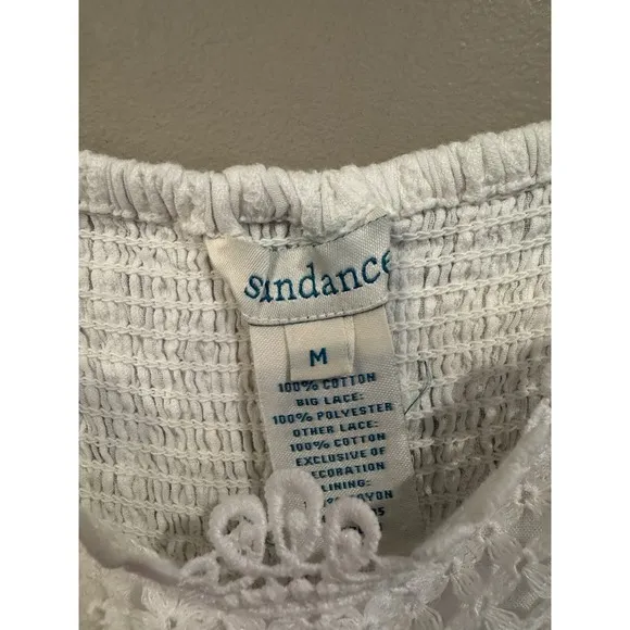 Sundance Light Of Heart White Maxi Dress Boho Beach Summer Medium