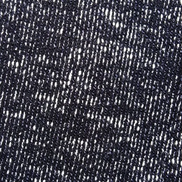 Talbots Navy and White Tweed Braided Trim Jacket