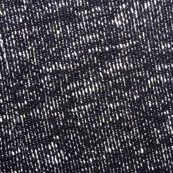 Talbots Navy and White Tweed Braided Trim Jacket