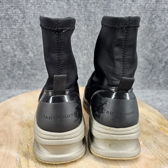 Taryn Rose Zorah Womens Size 8 Black Stretch Comfort Pull On Casual Shoes Boots