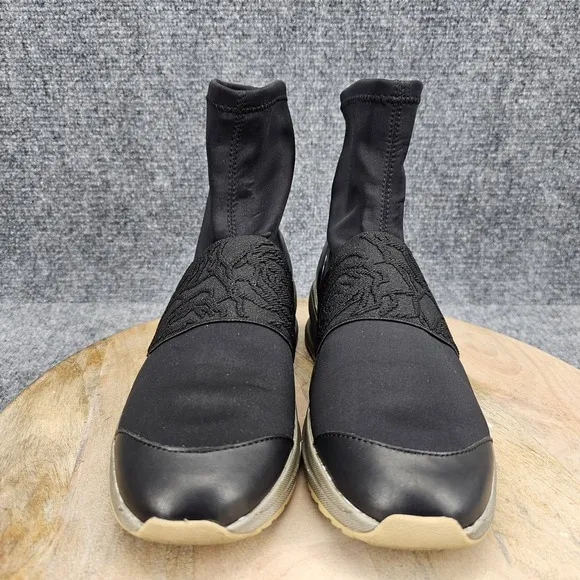 Taryn Rose Zorah Womens Size 8 Black Stretch Comfort Pull On Casual Shoes Boots