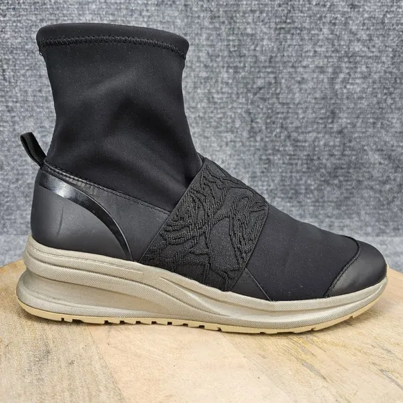 Taryn Rose Zorah Womens Size 8 Black Stretch Comfort Pull On Casual Shoes Boots