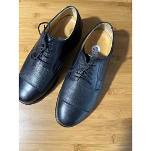 Tauer Johnson Wellington Shoes Derby Black‎ Calf/Deer Leather Mens Size 8.5 2E