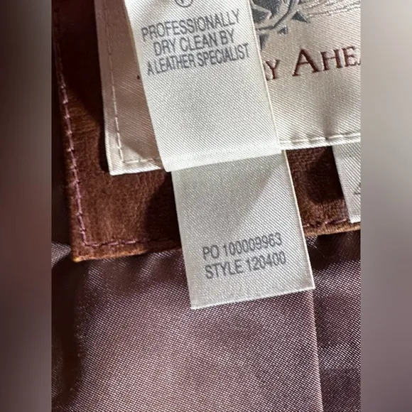 Territory Ahead Genuine Leather Blazer Jacket | Caramel Brown | Size 44R