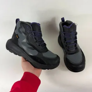 Teva Geotrecca Mid Waterproof Hiking Boot Women's 7 Black Lace-Up Round Toe