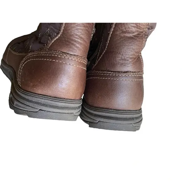 Teva Women's Size 5.5 Brown Waterproof Faux Fur Winter Rain Casual Leather Boots