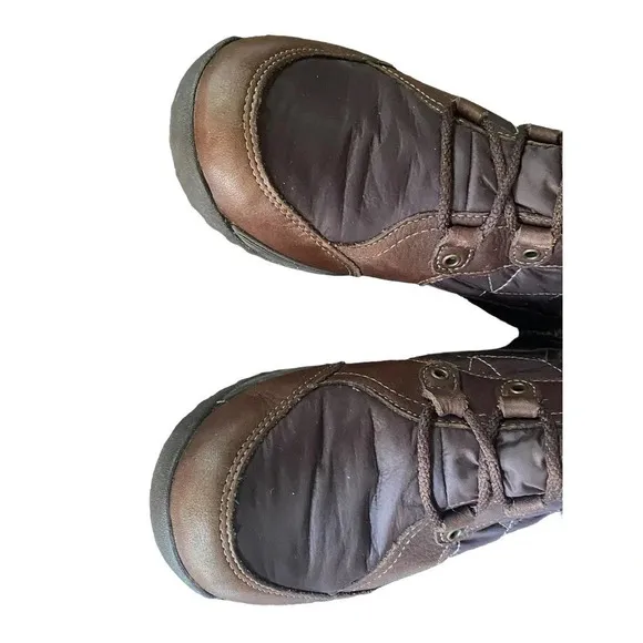 Teva Women's Size 5.5 Brown Waterproof Faux Fur Winter Rain Casual Leather Boots