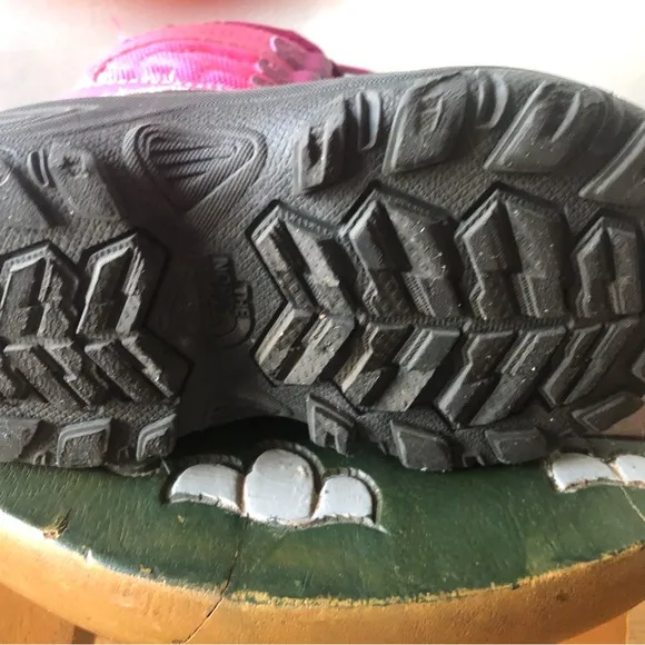 The North Face Pink and Black Winter Boots