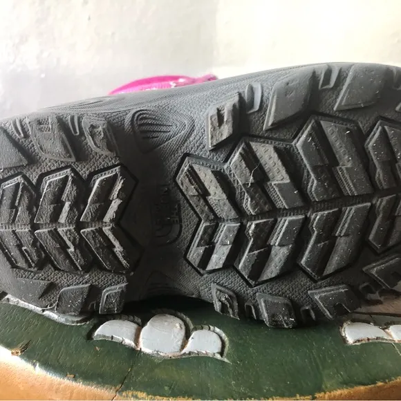 The North Face Pink and Black Winter Boots
