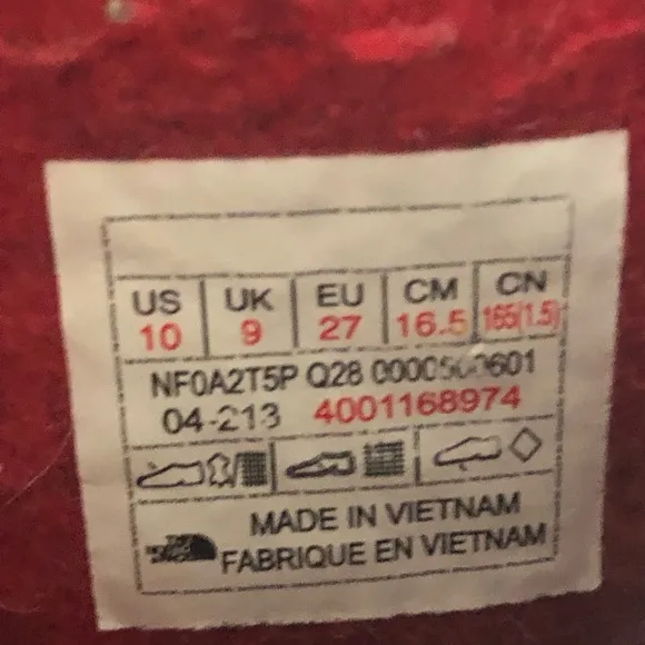 The North Face Pink and Black Winter Boots