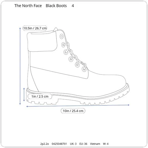 The North Face Thermoball Waterproof Leather Snow Ski Sledding Boots Girl's 4