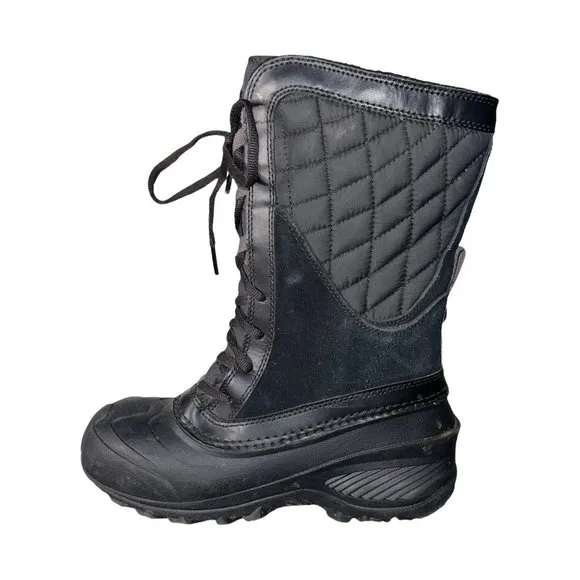 The North Face Thermoball Waterproof Leather Snow Ski Sledding Boots Girl's 4