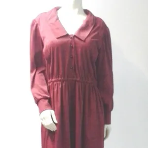 The Original Shirt Dress 70s Red Black Secretary Day Dress Office Career…