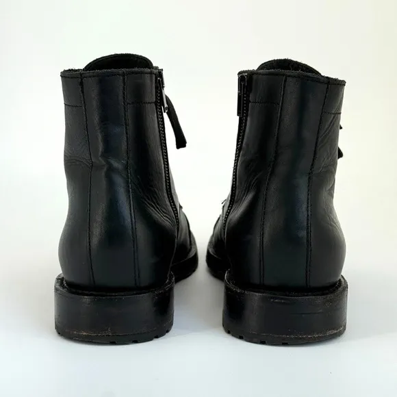 Thursday Mens Boots Everyday Captain 11.5 Black Classic Leather Cap Toe Handmade