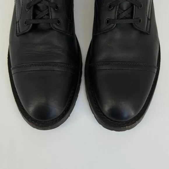 Thursday Mens Boots Everyday Captain 11.5 Black Classic Leather Cap Toe Handmade