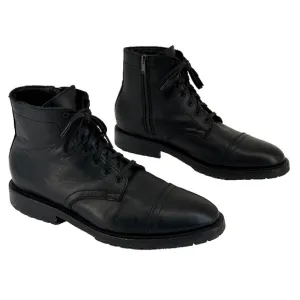 Thursday Mens Boots Everyday Captain 11.5 Black Classic Leather Cap Toe Handmade
