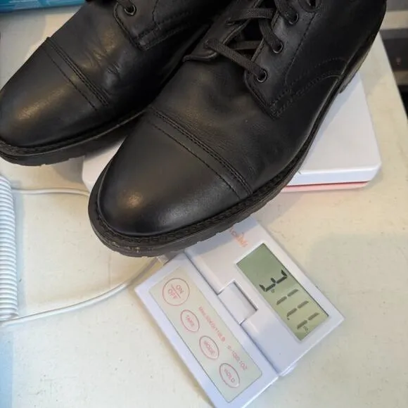 Thursday Mens Boots Everyday Captain 11.5 Black Classic Leather Cap Toe Handmade