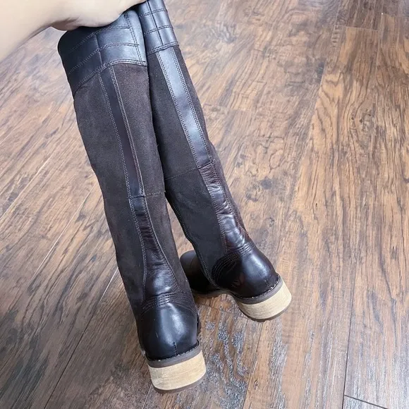 Timberland • Bethel Heights boot chocolate brown leather suede riding wide calf