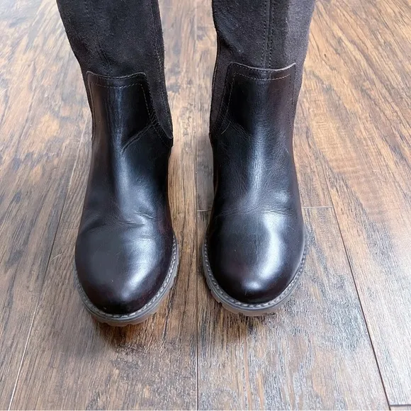 Timberland • Bethel Heights boot chocolate brown leather suede riding wide calf
