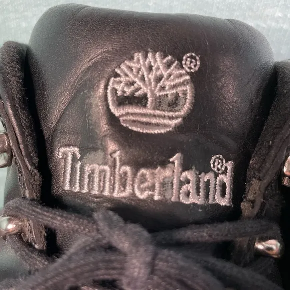 Timberland Black Leather Hiking Boots Waterproof‎ All-Weather Size 9.5M