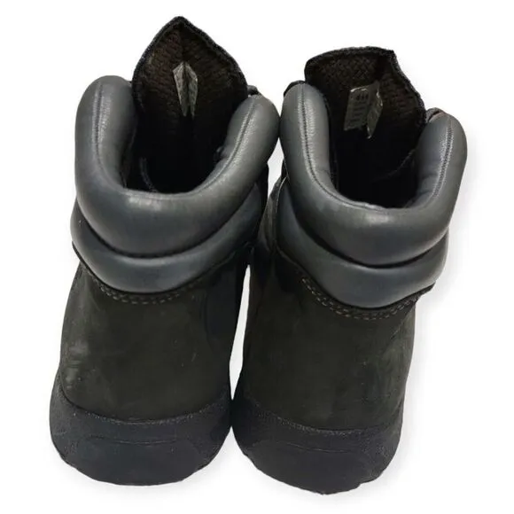 Timberland Boys Field Boot Blue Kids Work Boots Size 4.5 M Leather Ankle Boots