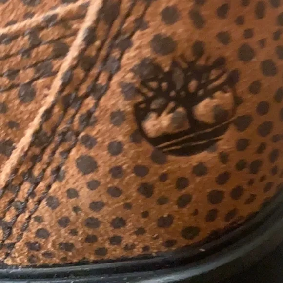 Timberland cheetah suede leather boots Kori Park lace up NEW in BOX polka dot