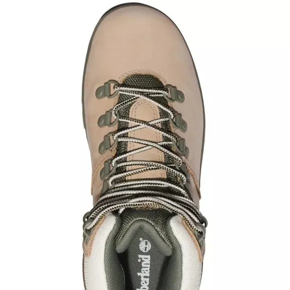Timberland Euro Hiker Light Beige Ankle Boots Bootie Shoes 8, 9, 10 NEW