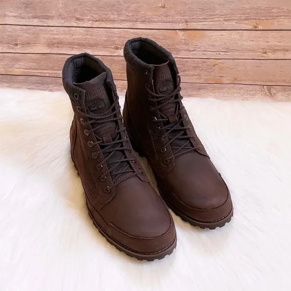 Timberland Men’s Originals 6” Warm Lined Brown Leather Boots