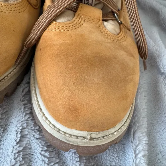 Timberland Sherpa Lined Lace Up Tan Winter Boots Men’s Size 10