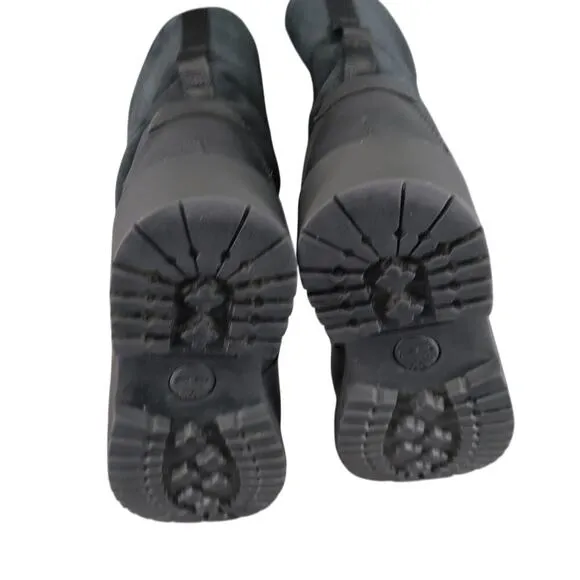 Timberland Shoes Womens 7 Boots Combat Fashion Jayne Teddy Fleece Foldover Black
