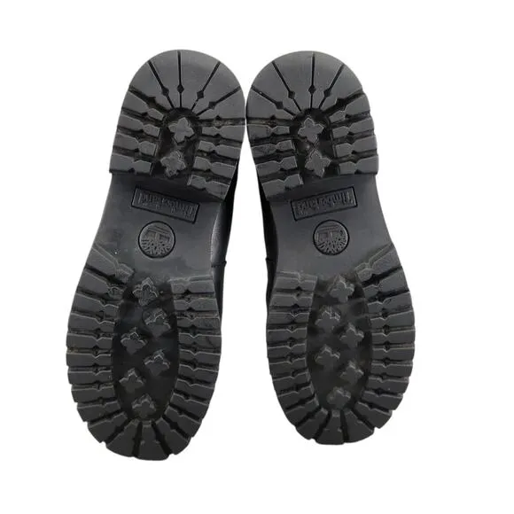 Timberland Shoes Womens 7 Boots Combat Fashion Jayne Teddy Fleece Foldover Black