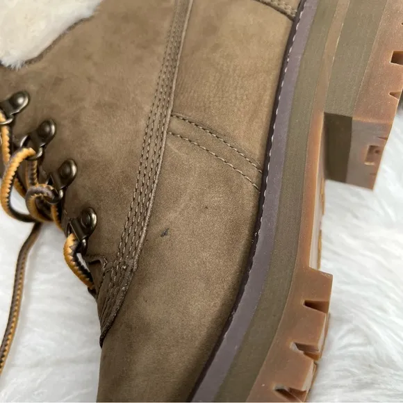 Timberland Women's Courmayeur Valley 6&quot; Boots Olive Nubuck Size 9