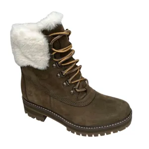 Timberland Women's Courmayeur Valley 6&quot; Boots Olive Nubuck Size 9