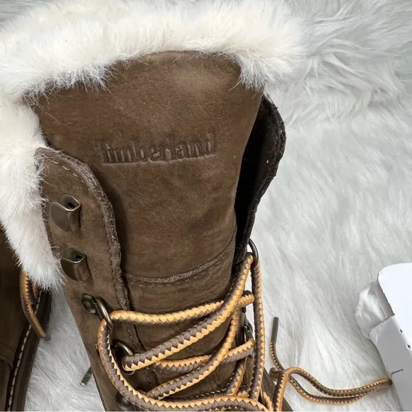 Timberland Women's Courmayeur Valley 6&quot; Boots Olive Nubuck Size 9