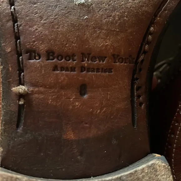 To Boot New York Adam Derrick Leather Dress Shoes