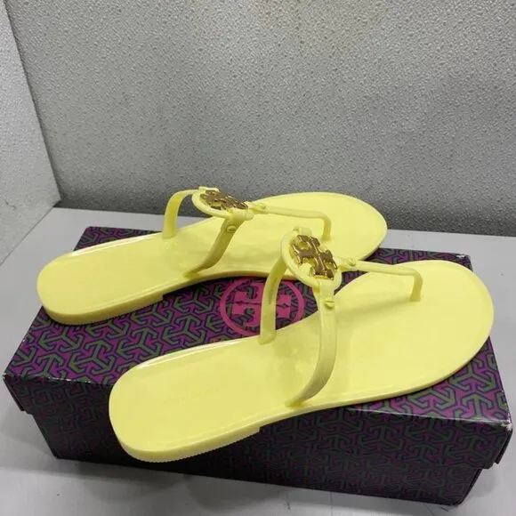 Tory Burch Mini Miller Sandals – Women’s Size 8 – Yellow – Open Box