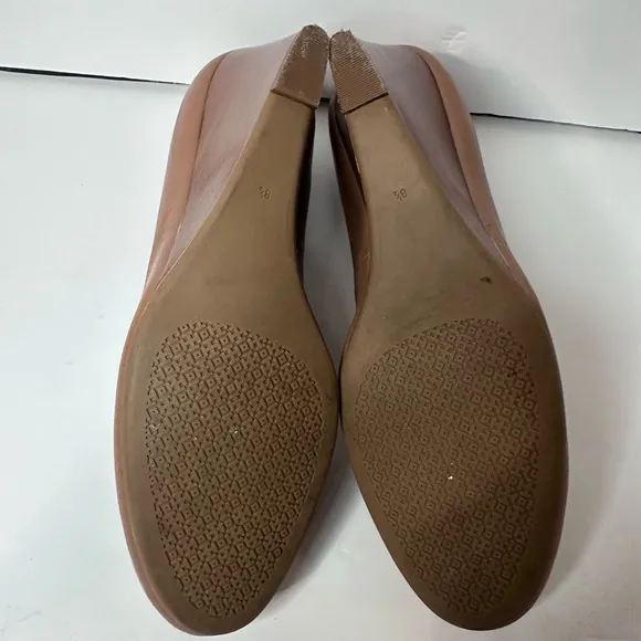 Tory Burch Women's Brown Leather Wedges Sz.8.5
