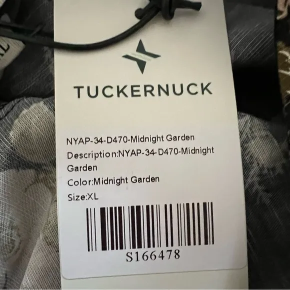 Tuckernuck midnight garden floral Lyles maxi dress Ladies size xl black