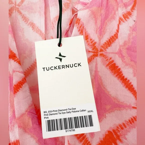 Tuckernuck | Tnuck Beach • Pink Diamond Tie Dye Salty Paloma Caftan