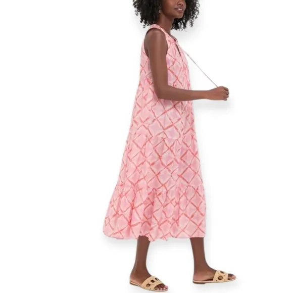 Tuckernuck | Tnuck Beach • Pink Diamond Tie Dye Salty Paloma Caftan