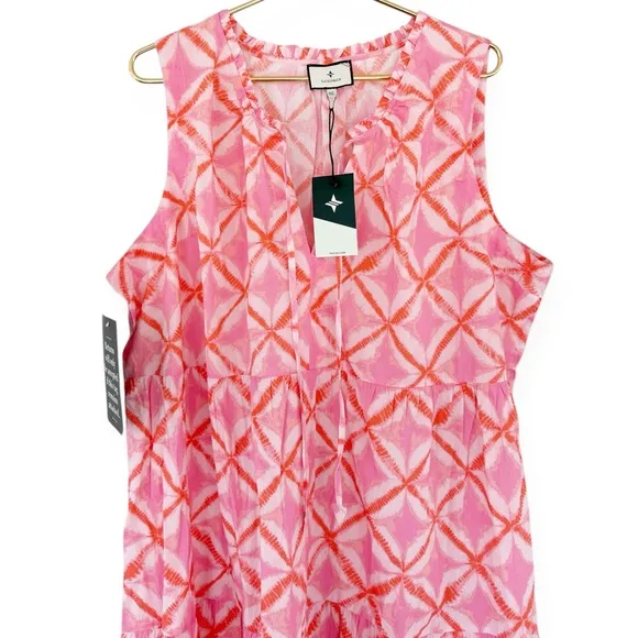 Tuckernuck | Tnuck Beach • Pink Diamond Tie Dye Salty Paloma Caftan