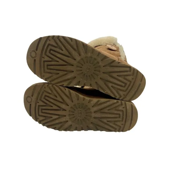 UGG Australia Bailey Triple Button 1873 Chestnut Sheepskin Boots